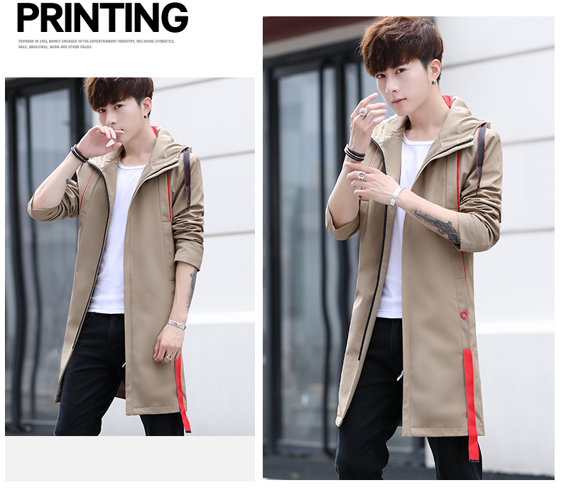 Thanh thiếu niên trong chiếc áo khoác dài trenchcoat nam mùa thu phiên bản Hàn Quốc của xu hướng đẹp trai mới cộng với áo nhung học sinh trung học mùa đông áo khoác nam đẹp