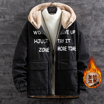 Mens cotton clothes 2020 new trendy winter jacket plus suede thickened cotton padded jacket for winter clothing Cowboy Cotton Clothing