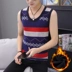 Áo khoác nhung dày ấm áp vest nam vest mỏng vai Vest không tay cotton mùa đông bó sát mặc vest đẹp áo thun ba lỗ Áo vest cotton