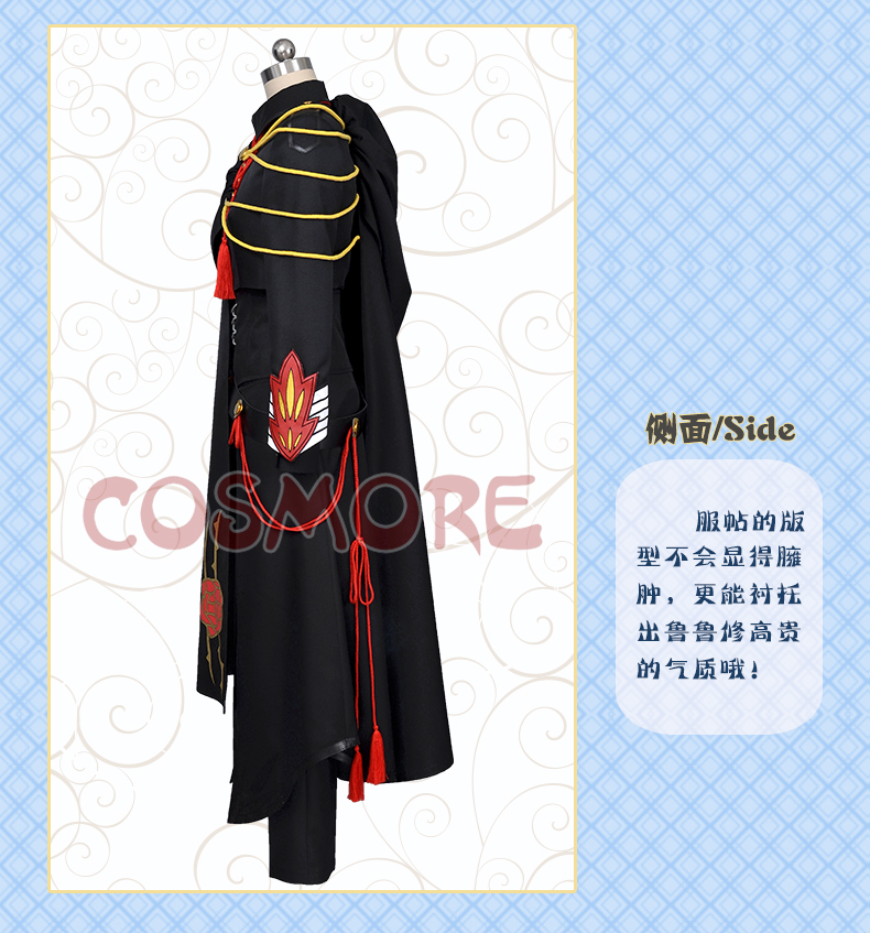 Tại chỗ 10th Anniversary Quân Sự Nổi Loạn Lulu Xiu Lu Lu Xiu cos MÃ ĐEN cosplay quần áo của nam giới cosplay tifa