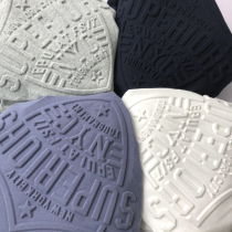 AF brushed washed fabric ~ three-dimensional foam 3D printing new mens round neck solid color short-sleeved T-shirt sweatshirt tide