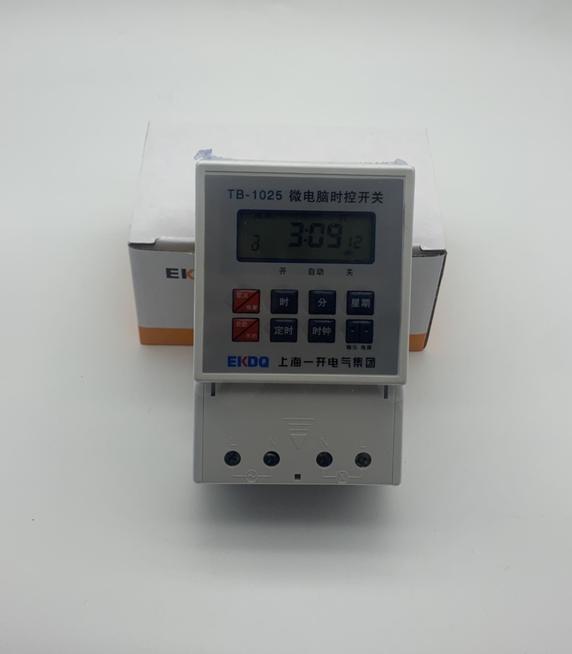 Shanghai open electric group Microcomputer time control switch TB-1025 rail type AC220V