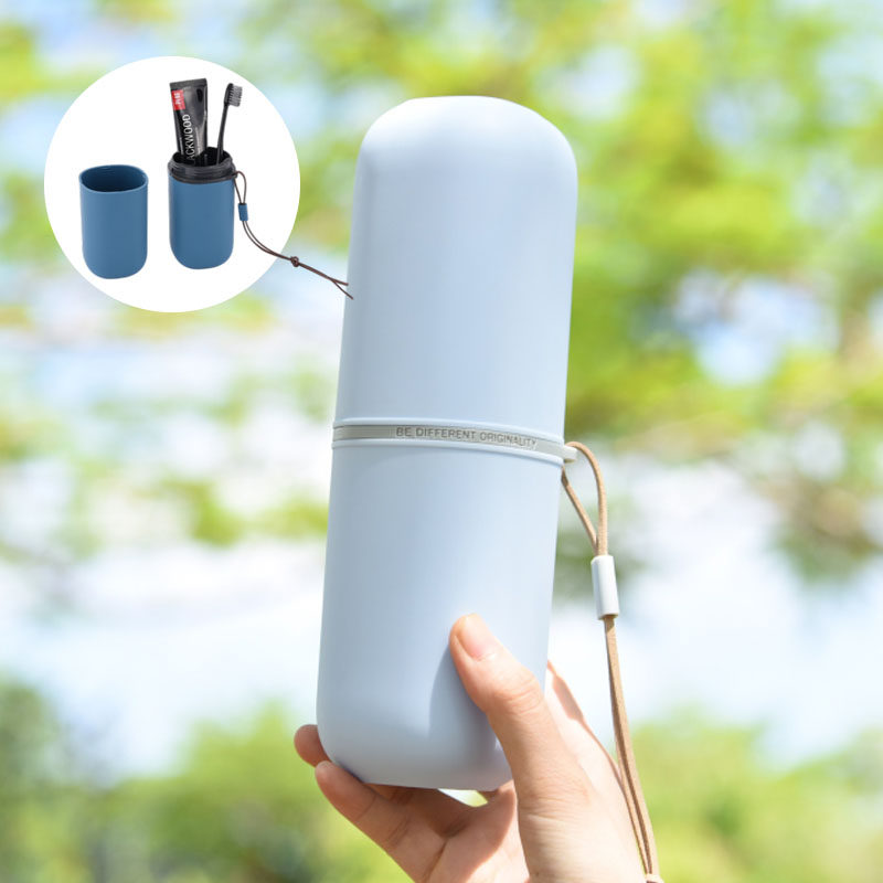 Travel Mouthwash Cup Creative Couple can split the portable toothbrush toothpaste accommodating box for travel between men and women wash-up kits