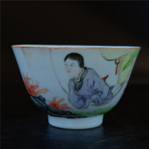 To be = Moon famous Mei Fengqiao light crimson character lady bowl all American literati porcelain ceramic art collection