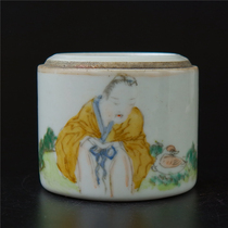 Idle = Ris virtuoso light magenta Wang Xizhis figure High Shivat porcelain ceramic Porcelain Art Collection