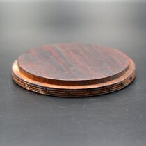 Mirror memes Ming Dynasty purple sandalwood yellow flower pear Xiaoping lid