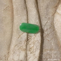 Bi = Bay 5917 stocks Natural A cargo Myanmar Old pit Zhengyang Green Jade Horse Saddle Ring Face Insert Treasure Jade Certificate