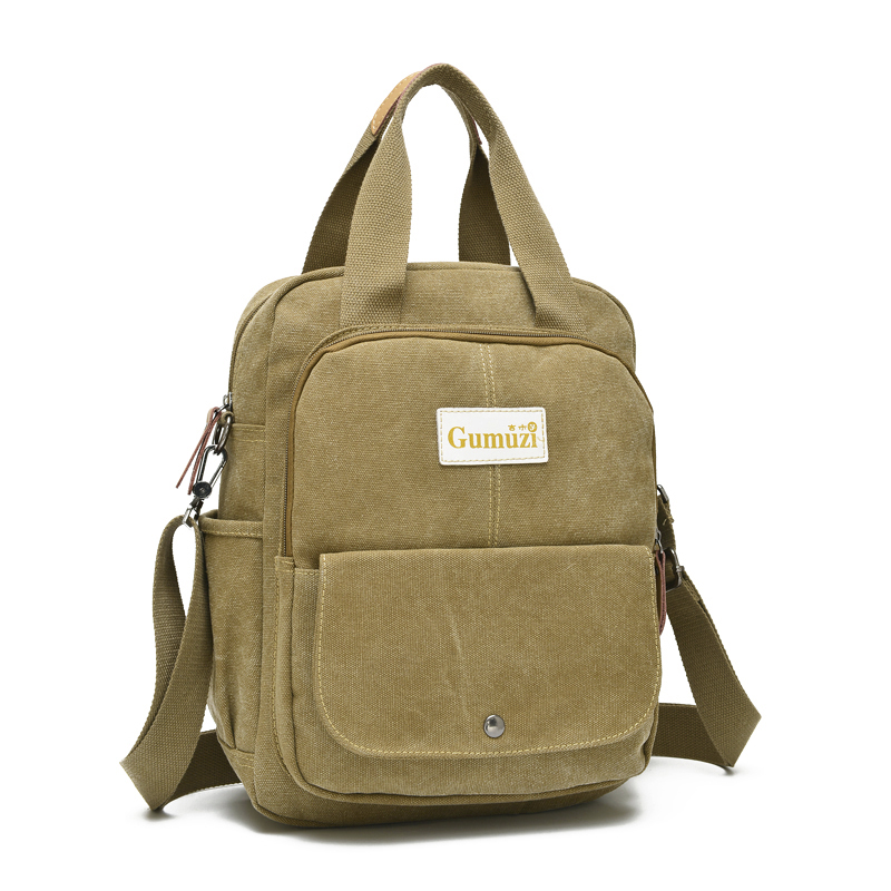 Men's handbag Vertical Casual Multifunction Canvas Bag for men's business Dual-shoulder men's double shoulder bag Shoulder Bag