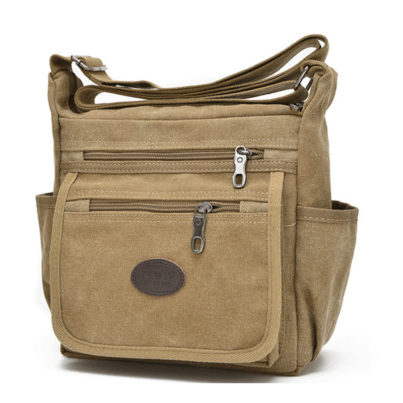 Men's canvas single shoulder bag male earth bag bag leisure man bag portable bag walk male bag summer bag bag
