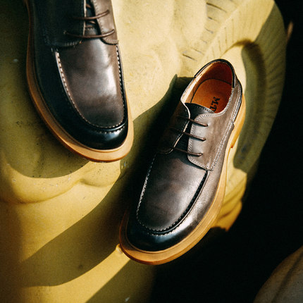 Marduk leather business casual leather shoes all-match British style retro leather shoes men's trend Korean version handsome personality