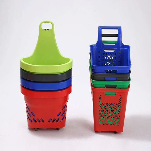 Пластиковый портативный чемодан, корзина для покупок, увеличенная толщина