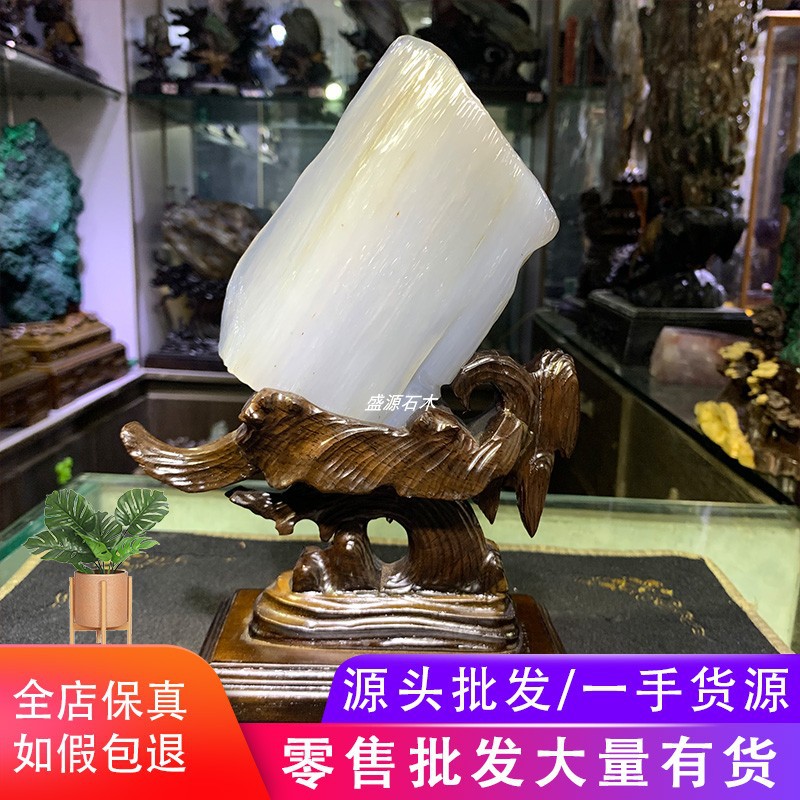 Myanmar tree-shaped jade pendulum piece ice seed wood-shaped stone raw stone silicon-shaped wood natural chite view light stone pendulum multi-paragraph optional