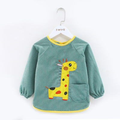 宝宝罩衣防水防脏儿童长袖反穿衣