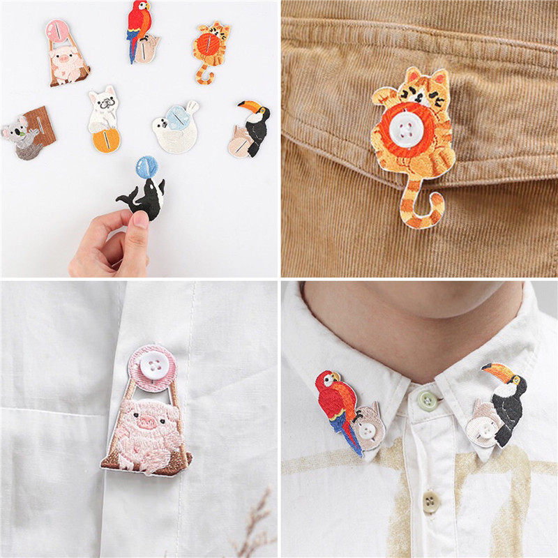Letter's lovers Mori series Animals series buttons Decorative Adorable Cartoon Buttons EMBROIDERY BUTTONS Clothing Accessories for Clothing Accessories