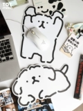 INS Cartoon Line Puppy Pad Girl Милая милая корейская подлинная IP -совместная студенческая силиконовая мышь
