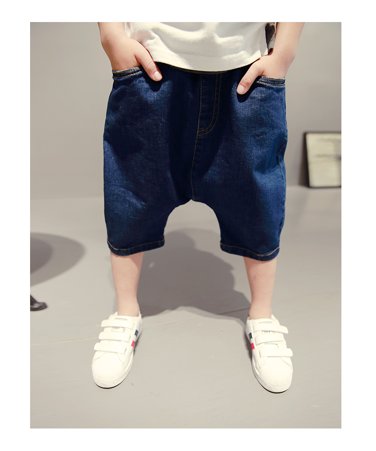 Quần short nam denim hè 2019 quần trẻ em mới quần hè bảy quần quần trẻ em phiên bản Hàn Quốc của đại dương - Quần quan dai cho be