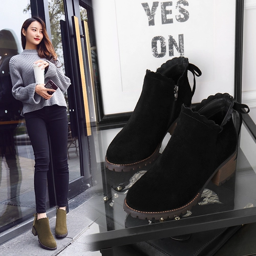 Martens, демисезонные короткие сапоги в английском стиле, универсальные ретро ботинки, 2020, в британском стиле, широкий устойчивый каблук, в корейском стиле
