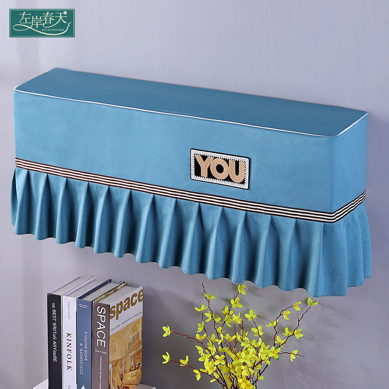 Nordic Minimalist Wall-mounted Air Conditioning Dust Shield Boot Up Not To Take Grier Air Conditioning Hood Sleeve Hanging Cloth Art