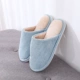Dép đi trong nhà nữ mùa đông ấm đôi dép bông nam kiểu Nhật đơn giản cotton nhà kéo trong nhà giày chống trượt trong nhà