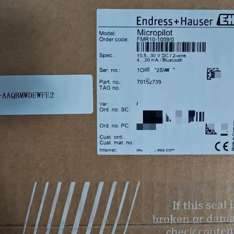 価格交渉可能 - E+H エンドレスハウザー マイクロパイロットシリーズ レーダー式レベルゲージ - 修理可能