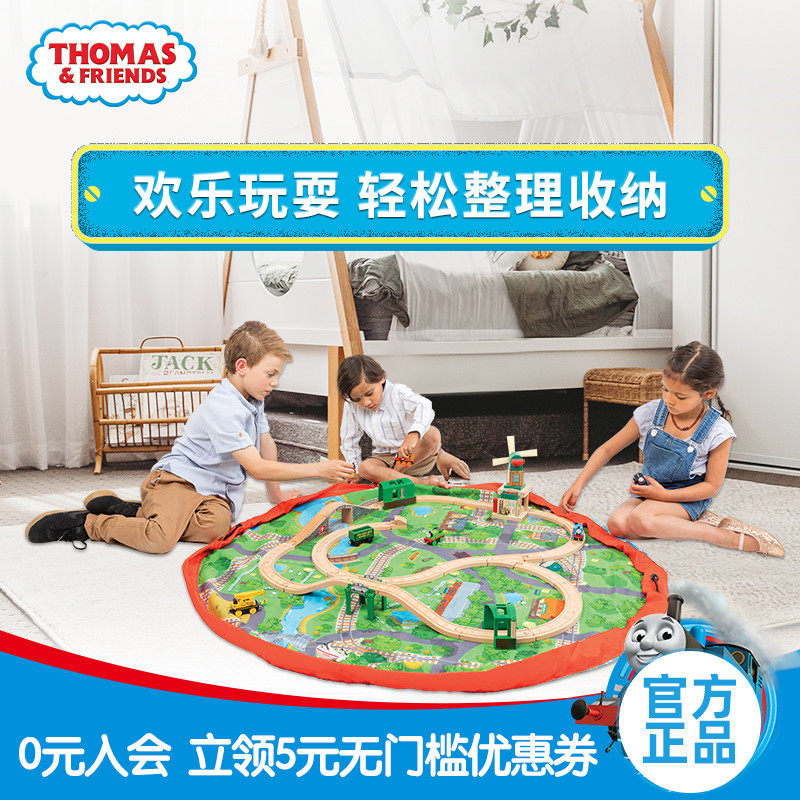 Soup Maas and friends New pint of play Pads Toys Cashier Bags 2 All-in-one Gaming Mat Folding Children Crawling Mat