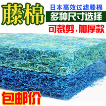 Rattan cotton Japanese biochemical cotton wash not rotten High density fine filter sponge purification can be cut fish tank filter cotton repeated use