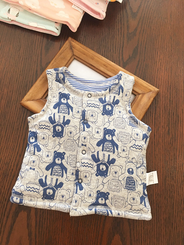 Áo vest trẻ em 2018 mùa thu đông áo gile vest bé trai