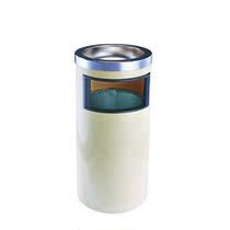 Hotel supplies round lid trash can inner tube stainless steel flame retardant trash can 8L plastic soot trash can