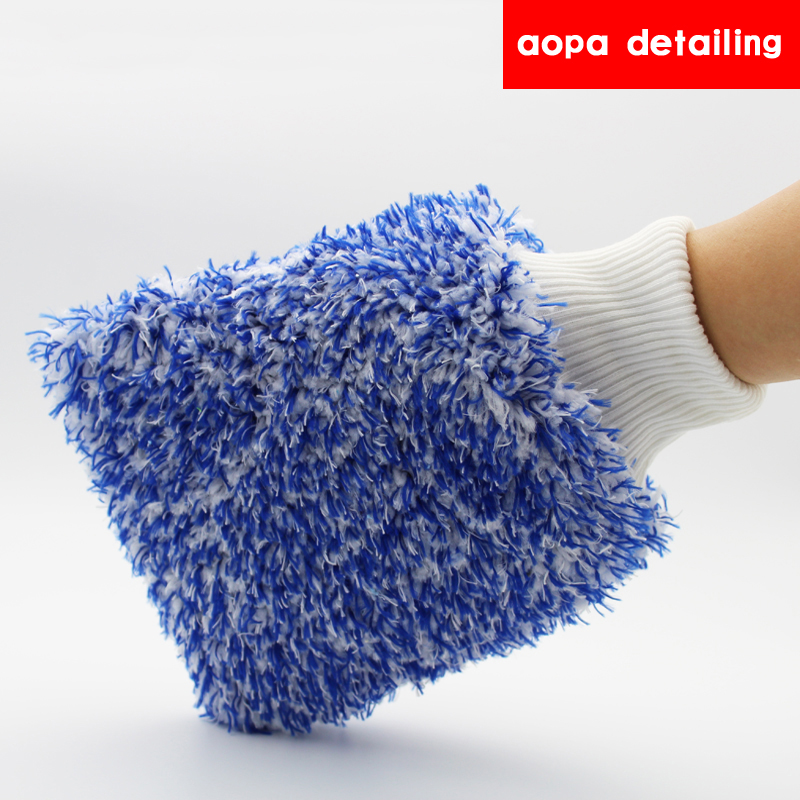 Aopa car wash special gloves Car wash does not hurt the paint thickened microfiber double-sided car cleaning gloves