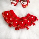 Праздничнный трикотажный шарф, нагрудник, накидка, подарок на день рождения