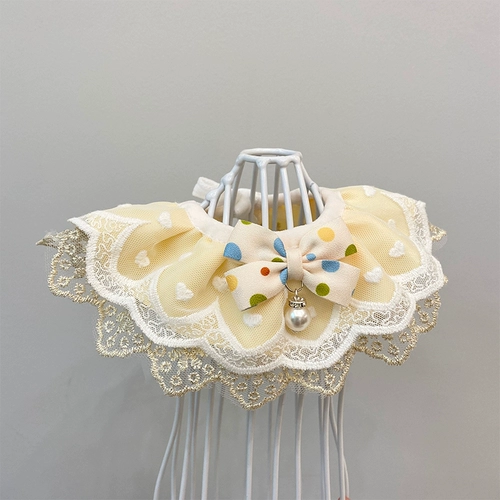 Кошка и собака окружают шею воротник рта полотенце полотенец