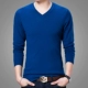 Áo len nam cổ tròn mới áo len mỏng phần áo len màu cơ bản áo len dài tay áo len cashmere mỏng nam