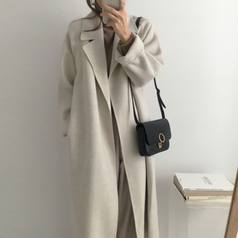 Sanskrit fur The big coat of women's medium long version 2020 New Korean version Winter thickened cloak small Loose Jacket