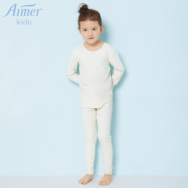 aimer kidsAIMER children's milk silk without marks knitted long pants girl inner lap pants warm and thin AK173T51