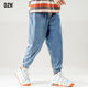 ຜູ້ຊາຍ Lyocell Tencel Jeans ຜູ້ຊາຍ Summer ບາງໆ Loose Leg Drape Pants Casual Handsome Harem Pants