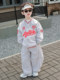 Boys' Suit Children's 2026 New Spring Outfit Baby Girl American Retro Biker Baseball Jacket Sweatshirt Two-Piece Set Trendy