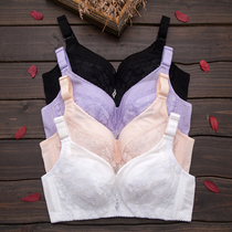 Underwear womens non-steel ring ultra-thin adjustment type small chest non-sponge bra lace sexy white gathered corset