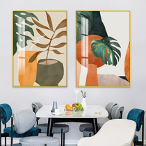 Nordic Wind Restaurant Decoration Painting Botanical Wall Hanging Painting Modern Minima Living Room Sofa Background Dining Room Bedroom Mural Painting