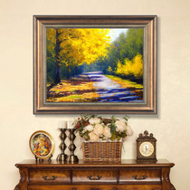 European decorative painting living room sofa background wall painting American hanging painting landscape painting landscape oil painting restaurant wall mural