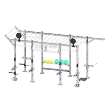 Physical training comprehensive rack squat bench press multi-function 8 columns squat rack climbing rack personal training sandbag rack