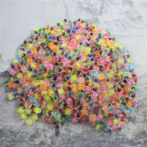 diy10mm Tetragonal Beads In Beads Inner Color Acrylic Square Loose Beads Children Handwoven String Beads Decorative materials