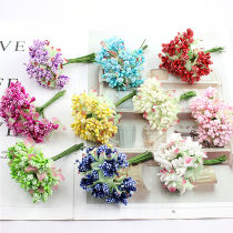 2016 New starry flower beads DIY handmade material hair decoration handicraft wedding simulation flower bouquet