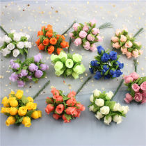 New DIY headdress handmade simulation Flower Garland material mini pomegranate flower bouquet 12