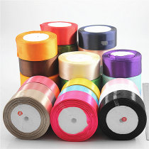 Ribbon ribbon webbing color chair back bow 4CM wide ribbon wedding ribbon roll