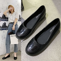 Spring and Autumn Fashion Ladies Rain Boots Adult Casual Non-slip Water Shoes Work Shoes Plastic Waterproof Shoes Low Top Rain Boots