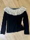 Spring wear ruffled off-shoulder sweater women's 2026 new style unique and beautiful one-shoulder top