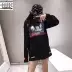 Áo thun nam cổ lọ Heron Preston thêu cao cổ nam và nữ dài tay shirt versace Áo phông dài