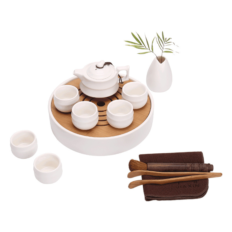 JiaXin up ceramic kung fu tea tea set rings tea tray dried bamboo mercifully tea set tea service