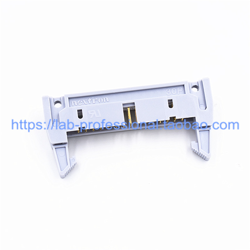 台湾正凌精工Nextron DC2-30P弯针 镀金3U卡钩牛角插座 原装直销