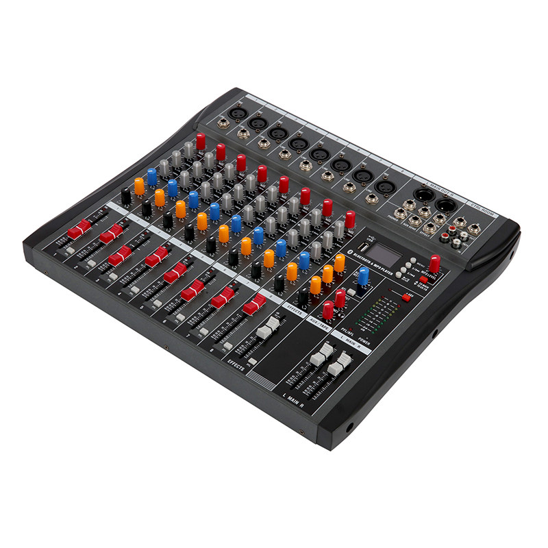 Professional 8-12-way Bluetooth Mixer USB stage DSP single track monitor balanced digital tone tuning controller